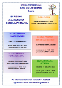 2^VOLANTINO PRIMARIA ISCRIZIONI 20-21